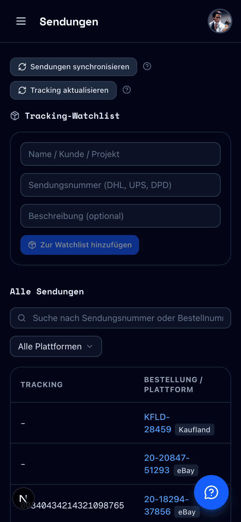 Cortex Shipment Tracking — Mobile